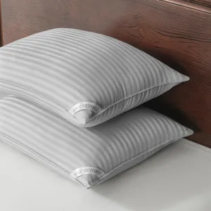 Basic Beyond King Size Pillows - Down Alternative, Soft Pillows Set of 2 for Back, Stomach or Side Sleepers, Silver, 20x36 Inches