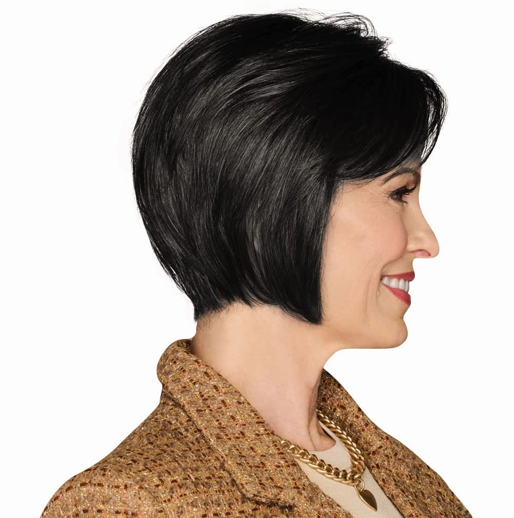 Bend The Rules Chin Length Boy Cut Wig by Hauruwear, Average Cap, GL1-2 Double Espresso