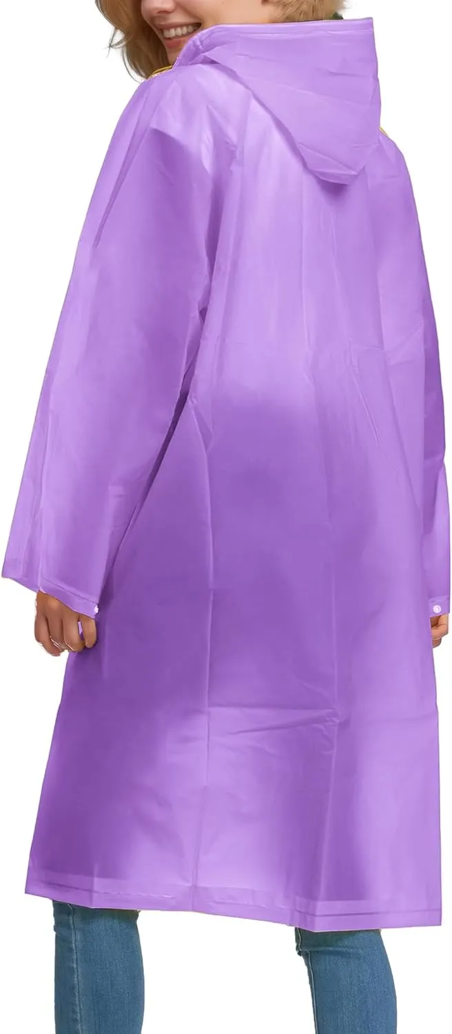 Besshopie EVA Raincoat Waterproof Rain Poncho Reusable Unisex Men Women Long Clear Rain Wear