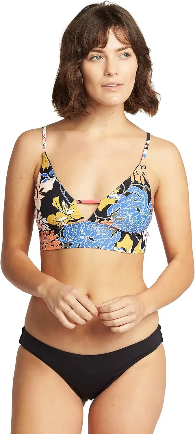 Billabong womens Aloha V Neck Cami Bikini Top