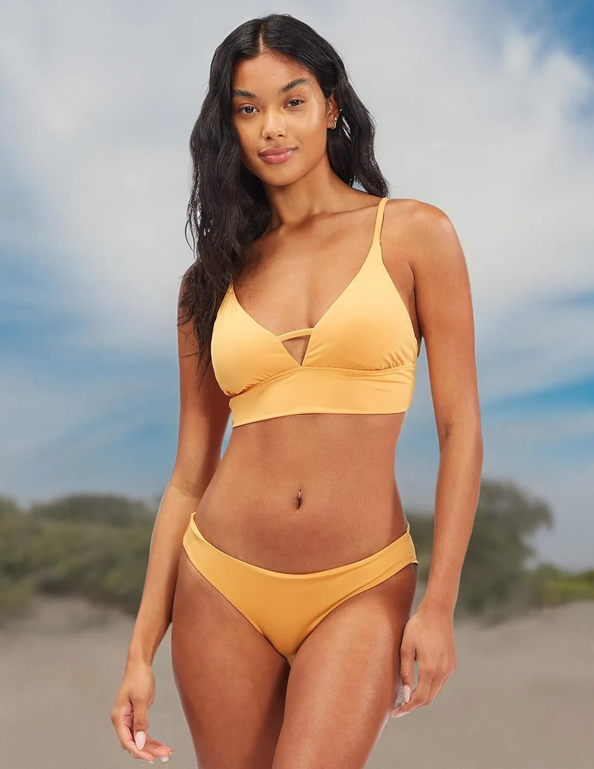 Billabong Women's Classic V Neck Cami Bikini Top