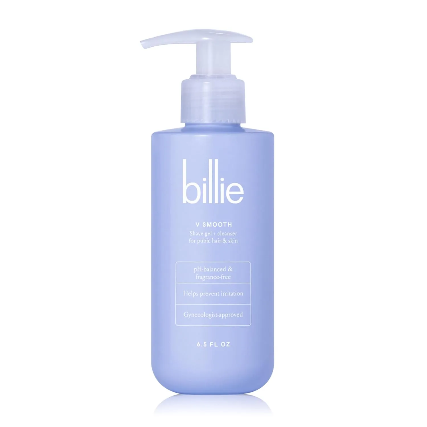 Billie Razors for Women Shave Kit & - V Smooth - Shave Gel   Cleanser for Pubic Hair & Skin - pH-Balanced - Fragrance-Free - Gynecologist-Approved - 6.5 oz.