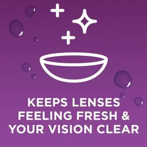 Blink-N-Clean Lens Drops, Rewetting Drops for Contact Lenses, Instant Dry Lens Moisturizing, for Soft & RGP Lenses, 0.5 fl oz (Pack of 2)