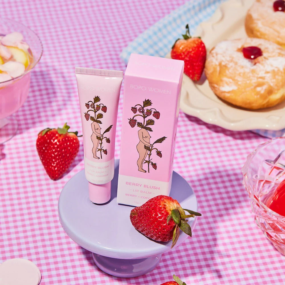 Bopo Women Lip Balm 15g Berry Blush