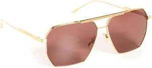Bottega Veneta Geometric Navigator Sunglasses