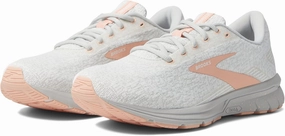 Brooks Women's Signal 3 Running Shoe - White/Oyster/Tropical Peach - 9.5 Medium
