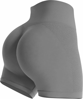 Buauty Gym Shorts Women, Seamless Yoga Workout Shorts, High-Waisted 3.6'' Scrunch Butt Booty Lifting Athletic Running Shorts