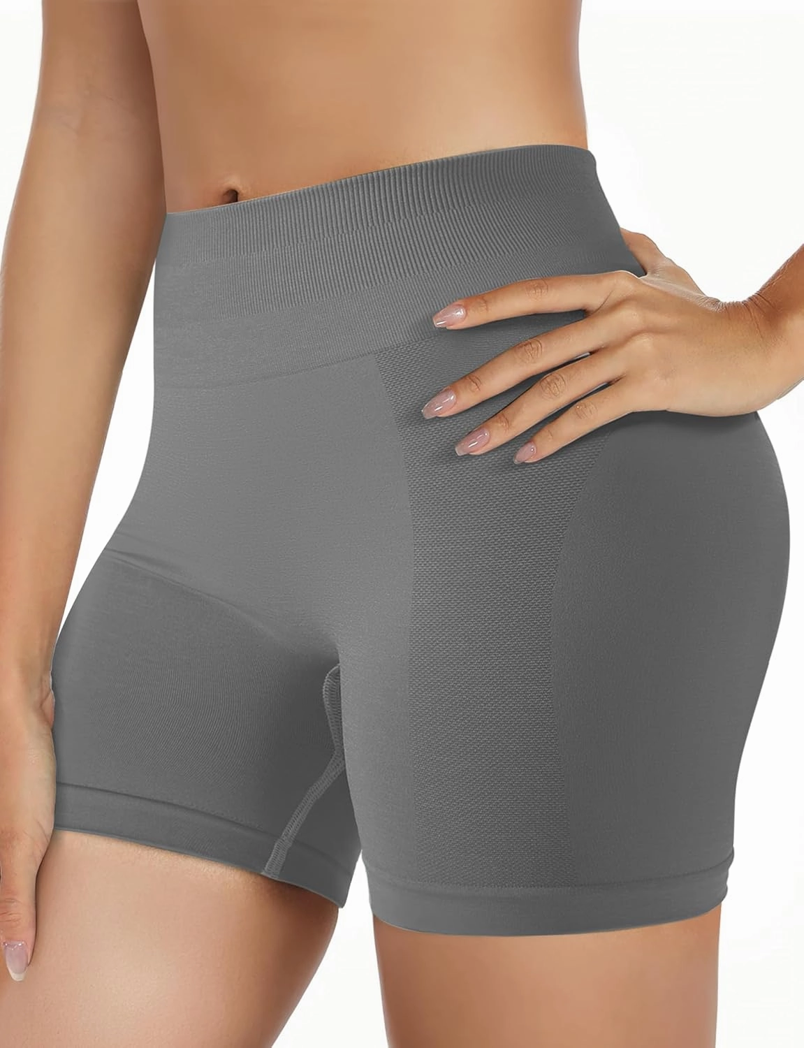 Buauty Gym Shorts Women, Seamless Yoga Workout Shorts, High-Waisted 3.6'' Scrunch Butt Booty Lifting Athletic Running Shorts