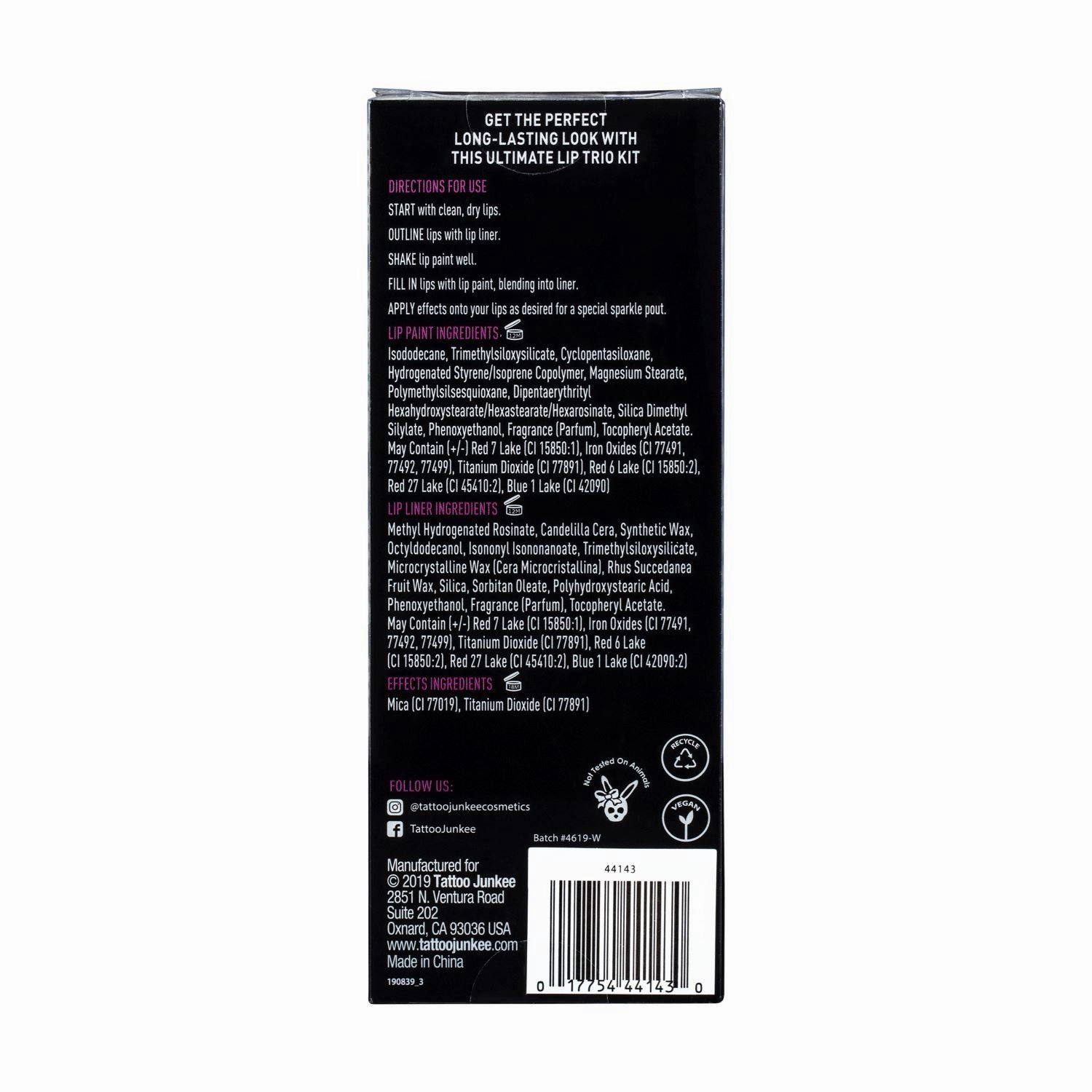 Bubblegum Lip Trio Lip Paint Kit