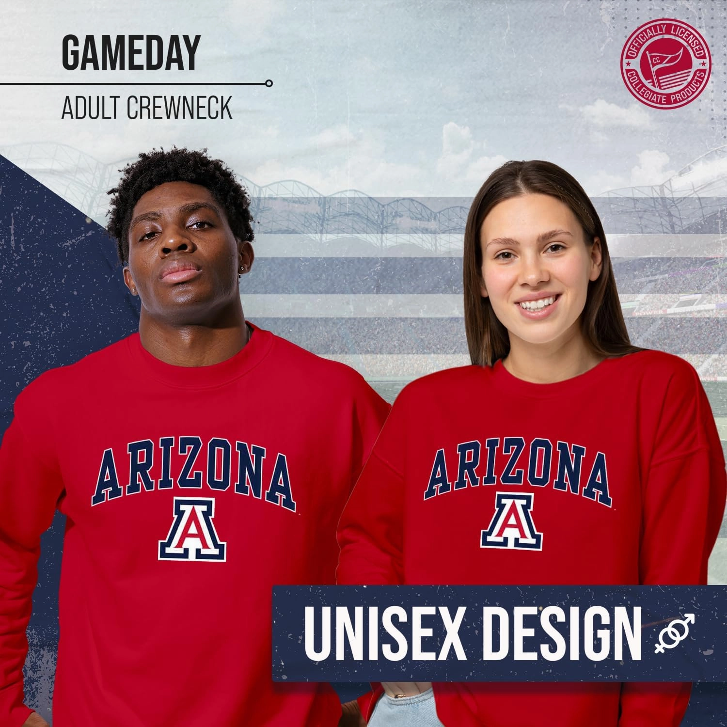 Campus Colors Adult Arch & Logo Soft Style Gameday Crewneck Sweatshirt