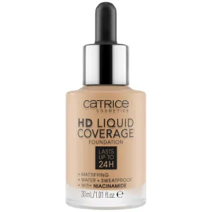 Catrice | HD Liquid Coverage Foundation | High & Natural Coverage | Vegan & Cruelty Free (032 | Nude Beige)