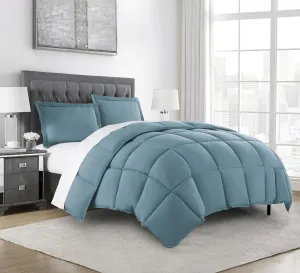 Chezmoi Collection China Blue Down Alternative Comforter Oversized King - 3-Piece Lightweight Comforter Set - All Seasons Microfiber Comforter Duvet Insert with Corner Tabs