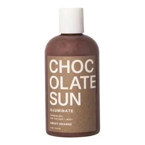Chocolate Sun - Organic ILLUMINATE Face   Body Tanning Gel | Clean, Non-Toxic Sunless Tanning (Medium to Dark, 8 oz | 236 ml)