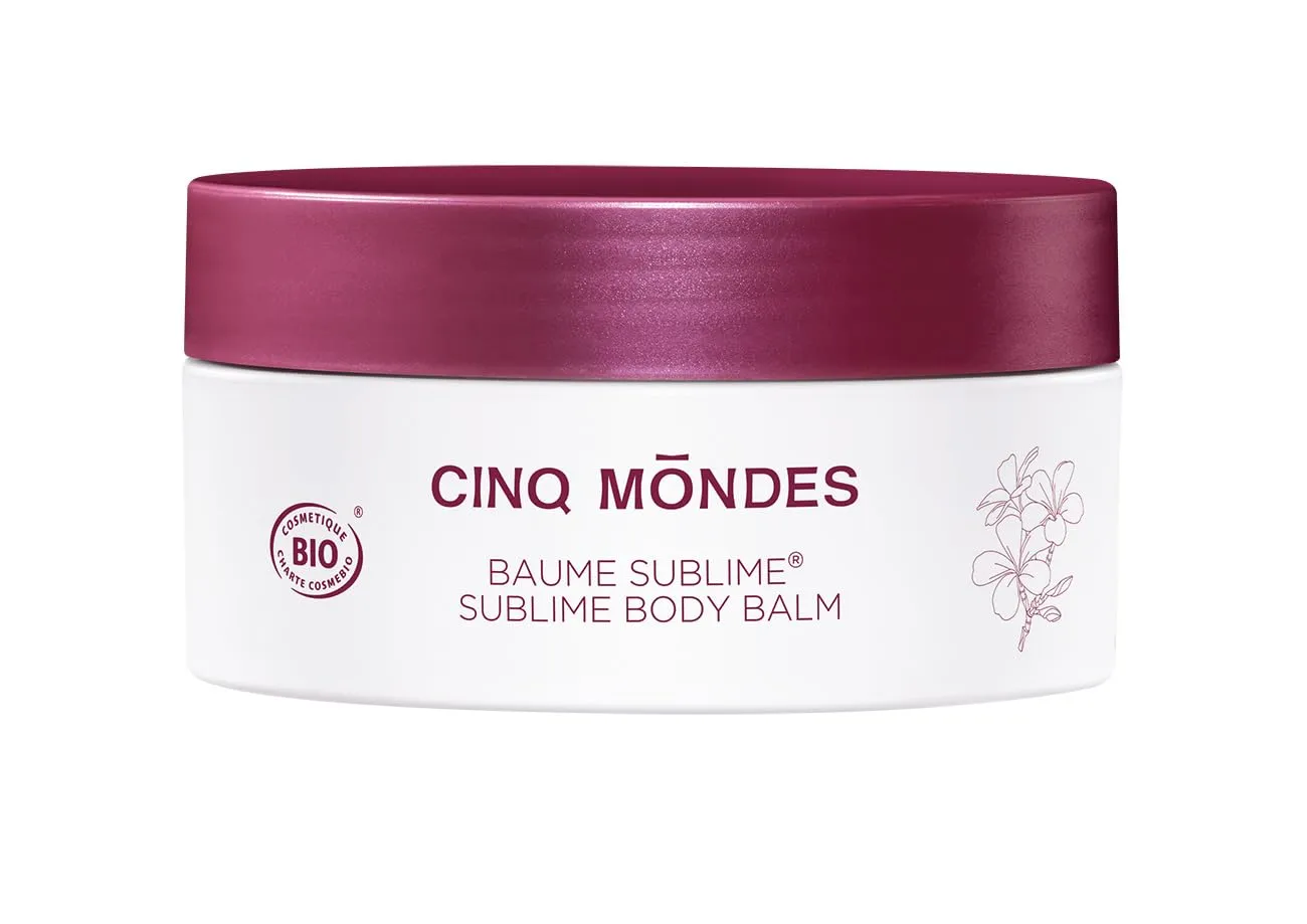 CINQ MONDES Sublime Body Balm 7.0 Fl.Oz- For Very Dry, Irritated Or Flaky Skin, Ultra Hydrating Monoï Oil, Coconut Oil, Shea Butter and Noni Extract Nourish Skin