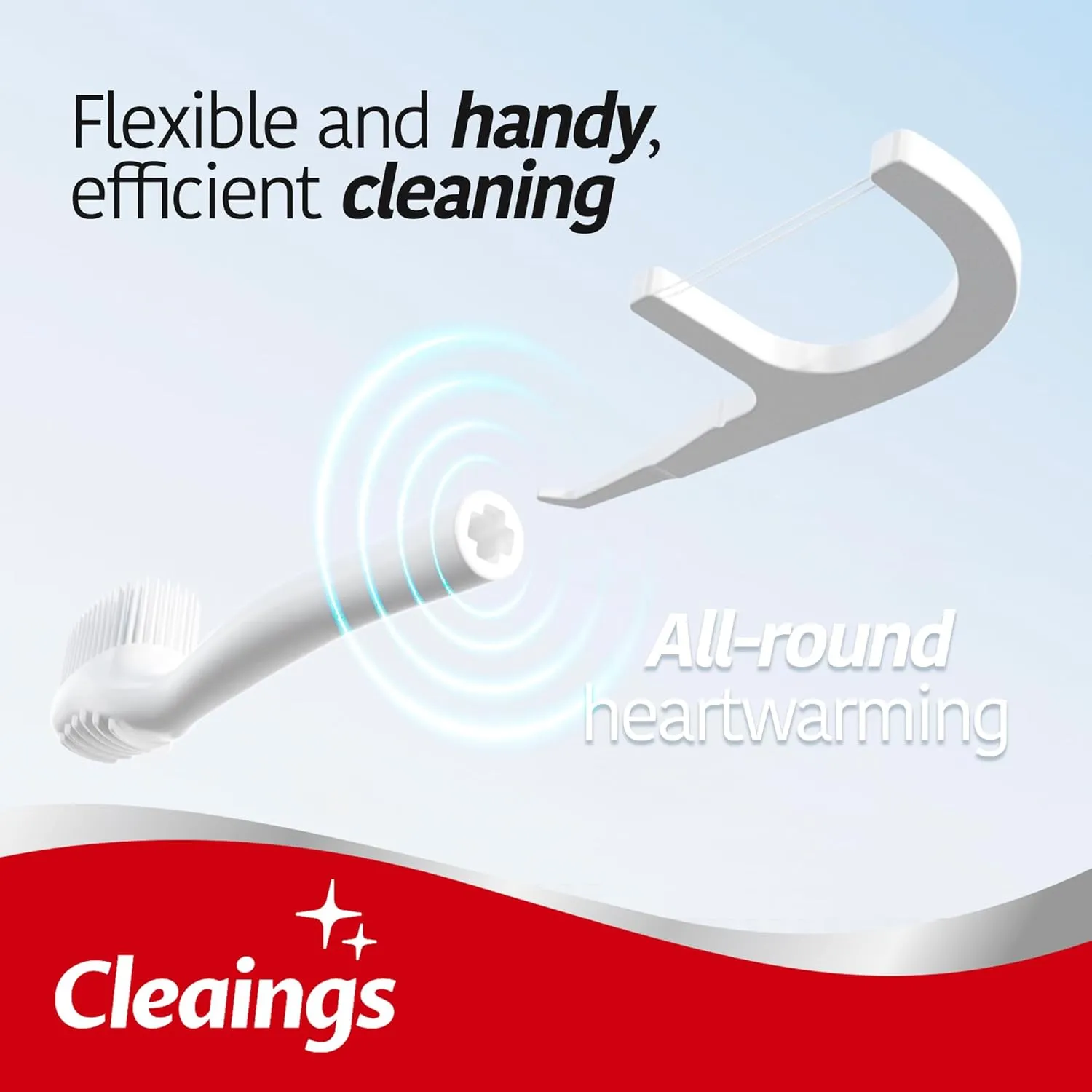 cleaings® Mini Brushes-Disposable Toothbrushes with Double Cleaning Beads Toothpaste and Clean Floss Picks for Work or Travel - 50 pcs-Mint Flavor（Pack of 1）