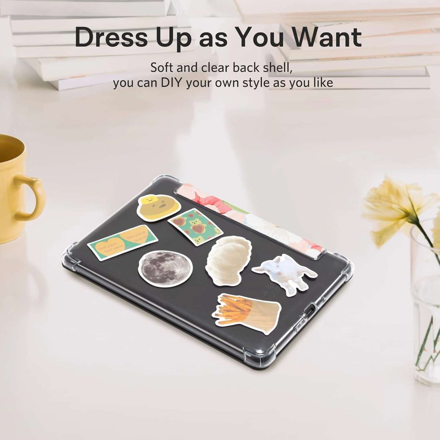 CoBak Case for Kindle Paperwhite (6.8" 11th Generation 2021 Released) & Paperwhite Signature Edition- New PU Leather Cover and Clear Soft Silicone Back Cover with Auto Sleep Wake Feature
