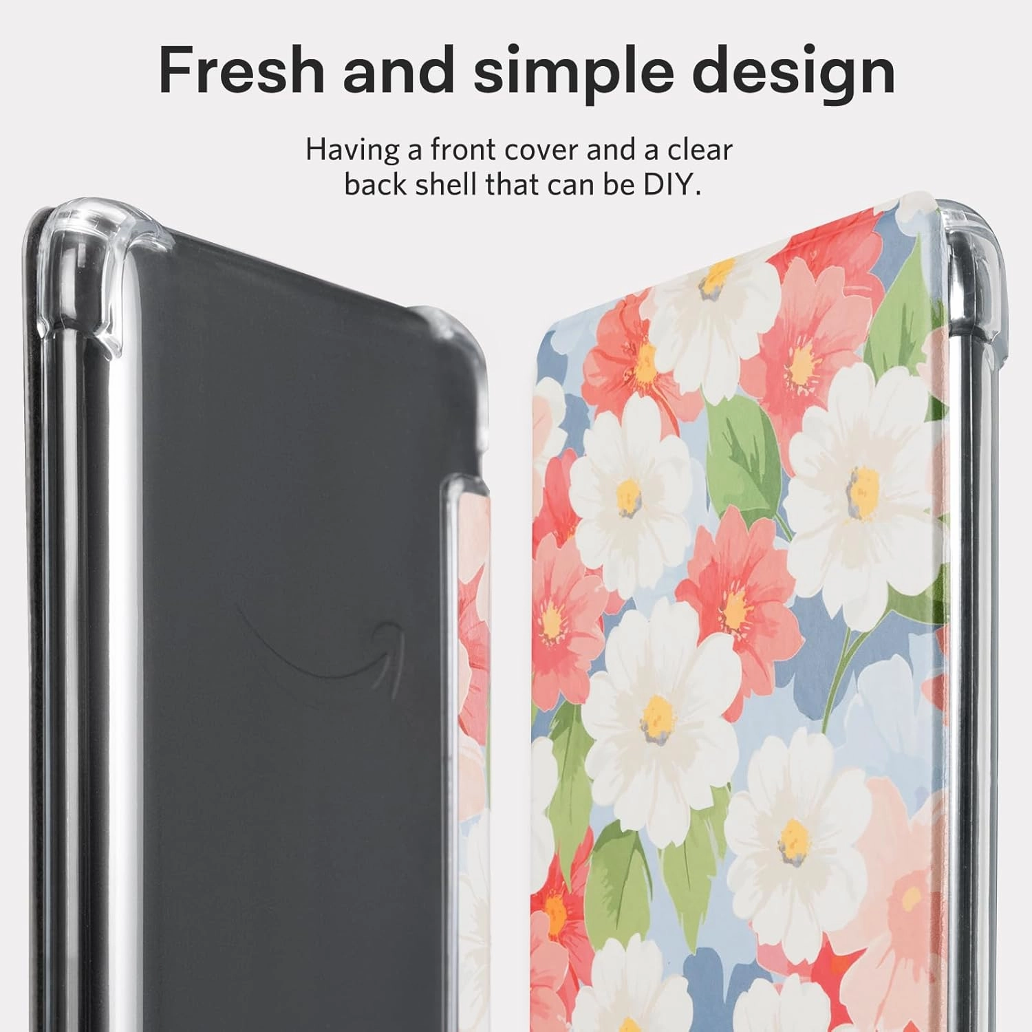 CoBak Case for Kindle Paperwhite (6.8" 11th Generation 2021 Released) & Paperwhite Signature Edition- New PU Leather Cover and Clear Soft Silicone Back Cover with Auto Sleep Wake Feature