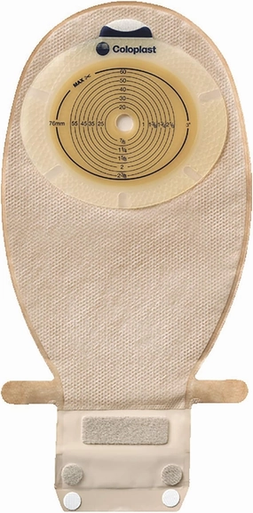 Coloplast Sensura #15521 One Piece EasiClose Wide Outlet 3/8" to 3" Non-Convex Standard Wear, Transparent - Pack of 20