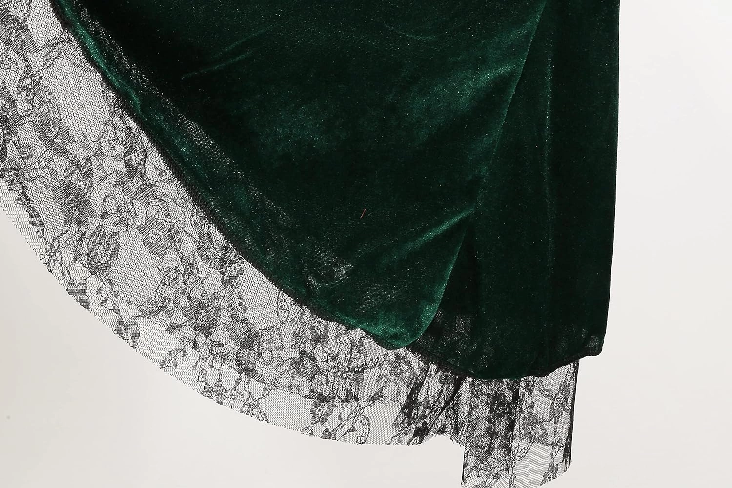 Colorful House Women Medieval Tea Party Dress Victorian Era Bubble Sleeves Velvet High Waist Long Dress with Belt and Gloves