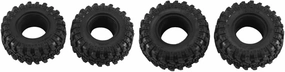 Compatible with Axial for SCX24 for Bronco for Gladiator 1/24 RC Crawler Car 56Mm 1.0Inch Wheel Tires Soft Mud for Terrain Tyres RC Wheel Tires