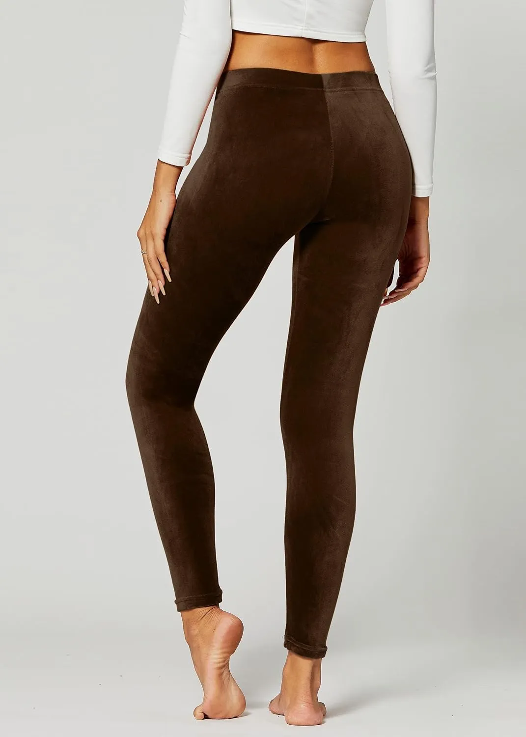 Conceited Leggings for Women in Luxe Velvet or Vegan Faux Leather - Available in Regular and Plus Size