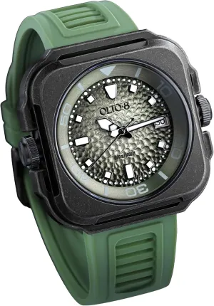 Coral Steward Diving Automatic Watch, Stainless Steel 300 Meters Waterproof with Silicone Strap Wristwatch Accessories Gift for Men, Sapphire Crystal Mirror Gifts for Men and Women Retro