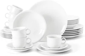 Crockery Set 30 Pieces White/Uni