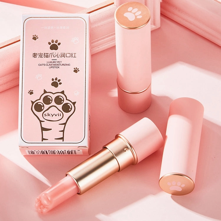 Cute Cat Paw Pink Balm Lipstick