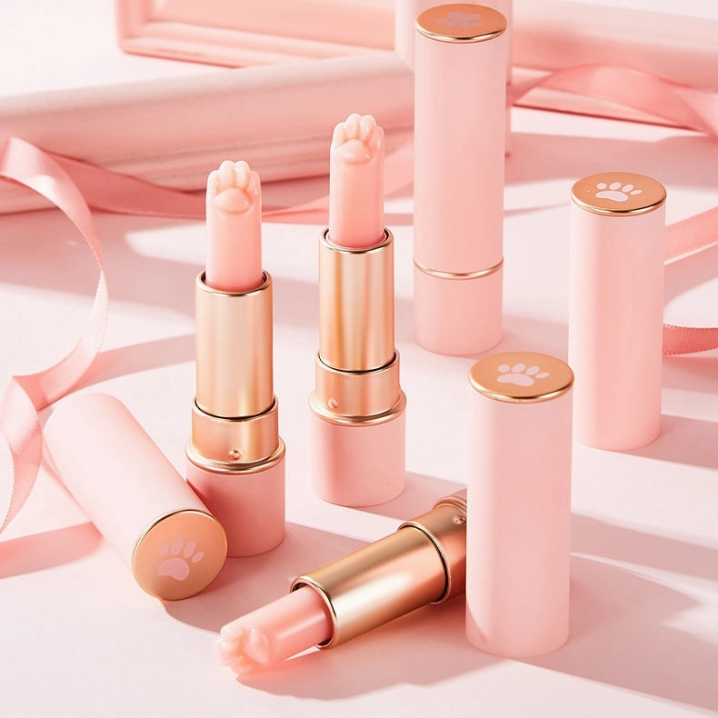 Cute Cat Paw Pink Balm Lipstick