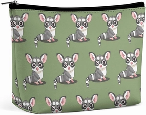 Cute Sugar Glider Makeup Bag Portable Cosmetic Bag Travel Makeup Case Organizer Toiletry Bags for Women Men