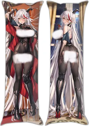 Dakimakura Anime Azur Lane Hugging Body Pillow Case, 19""x59"" Throw Pillow Cover, Double-Sided Print Bedding Decorative Pillowcase (KMS Ägir), FA11K