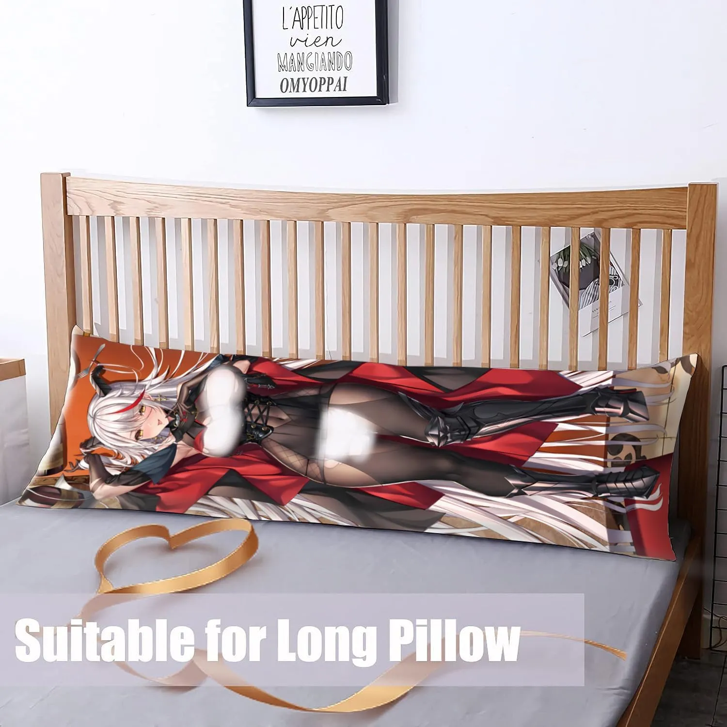 Dakimakura Anime Azur Lane Hugging Body Pillow Case, 19""x59"" Throw Pillow Cover, Double-Sided Print Bedding Decorative Pillowcase (KMS Ägir), FA11K