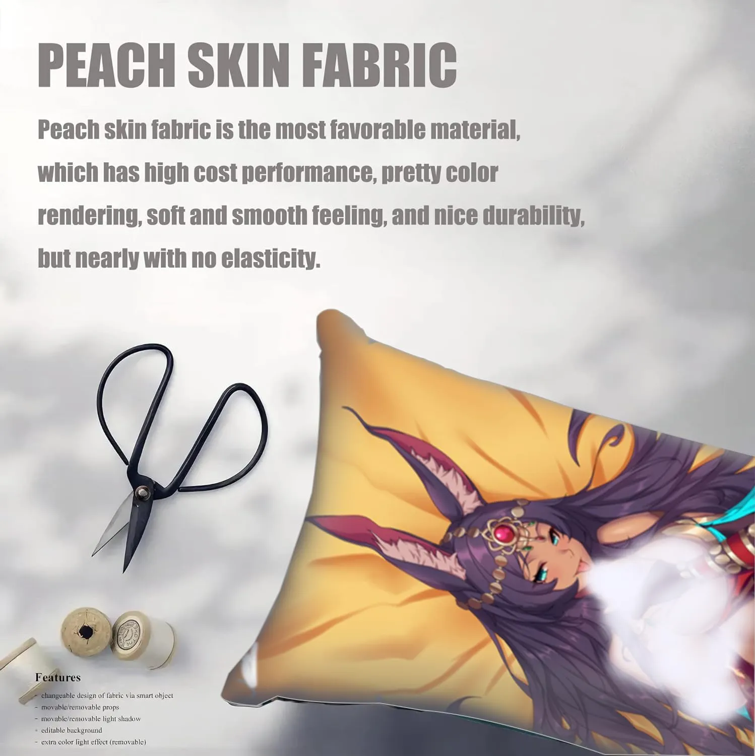 Dakimakura Anime Fate Hugging Body Pillow Case, 19""x59"" Throw Pillow Cover, Double-Sided Print Bedding Decorative Pillowcase (Queen of Sheba)