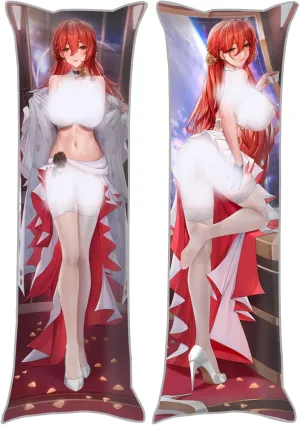 Dakimakura Anime Honkai: Star Rail Hugging Body Pillow Case, 19""x59"" Throw Pillow Cover, Double-Sided Print Bedding Decorative Pillowcase (Himeko), FA09K