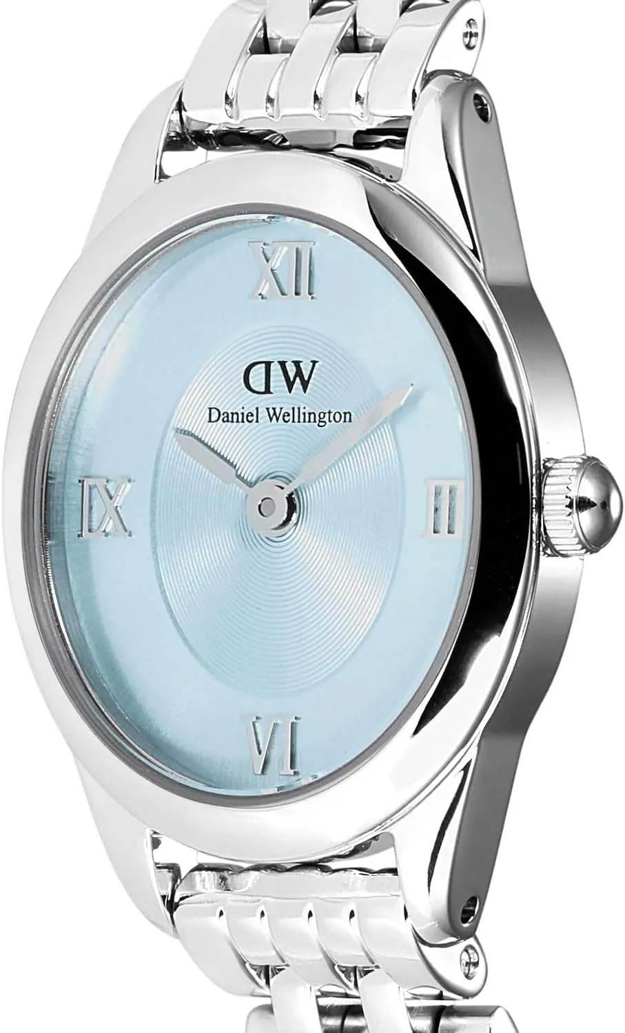 Daniel Wellington Ophelia Mini Women’s Watch - 25.5x22mm Case, Japanese Quartz Movement, 316L Stainless Steel Link Strap, Water Resistant, Bracelet Wrist Watch for Women