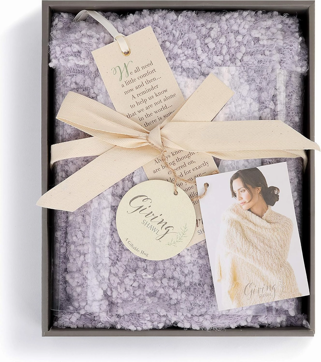 DEMDACO One Size Soft Knit Giving Shawl Wrap