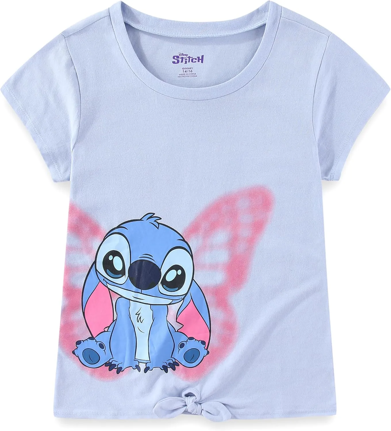 Disney Lilo & Stitch Girls 2 Pack Short Sleeve T-Shirt for Big Kids
