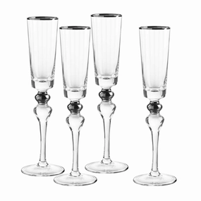 Dominion Platinum Flute Set of 4