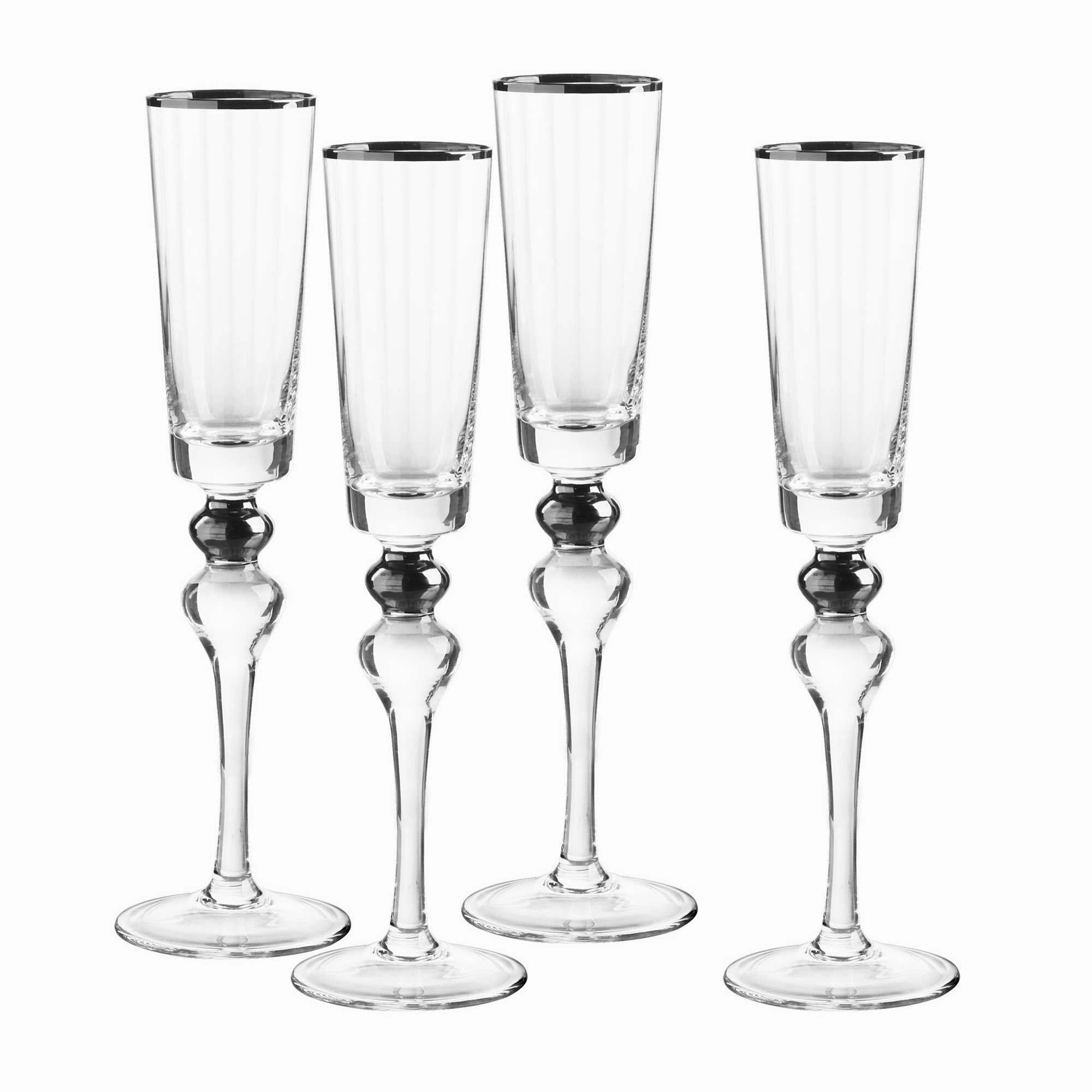 Dominion Platinum Flute Set of 4
