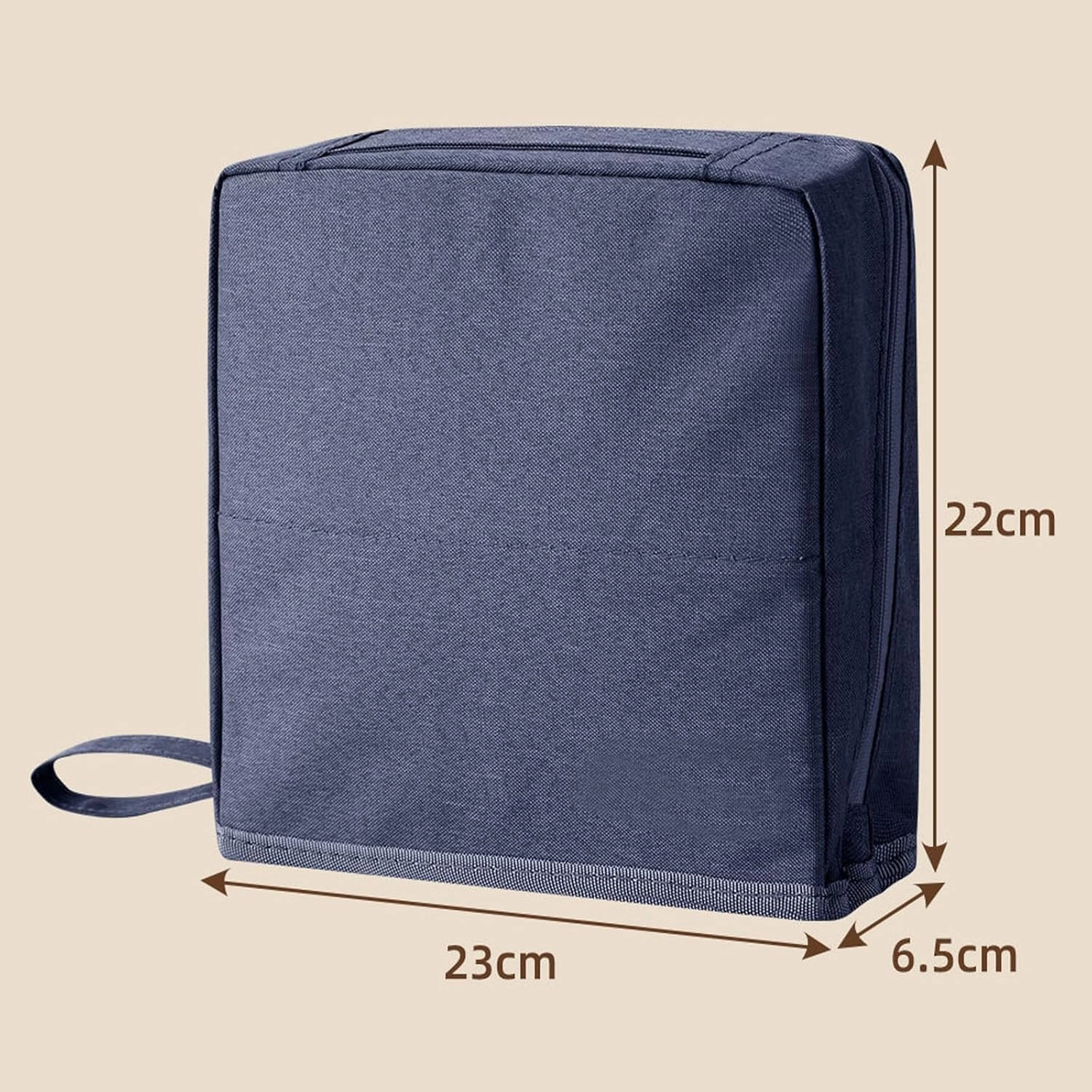 Doresty Makeup Bag, Standing Makeup Bag – Portable, Doresty Cosmetic Bag with Compartments, Large Capacity Oxford Cloth Standing MakeupBag, Waterproof Vertical Office Desktop Storage Bags (Purple)