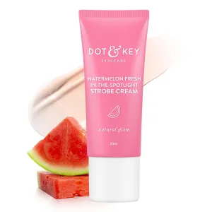 DOT-and-KEY Watermelon Fresh Strobe Cream, Face Moisturizer and Highlighter, Dewy Glow Radiance Cream