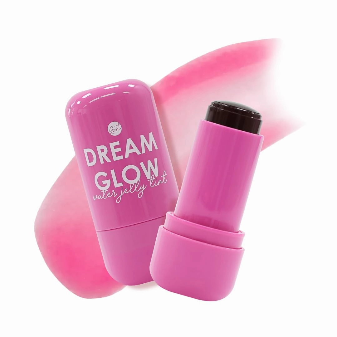 Dream Glow Collagen Water Jelly Tint 001 Sun-Kissed Berry – 2-in-1 Lip and Cheek Stain | Hydrating Glossy Finish | Long-Lasting, Lightweight, Buildable Color | Korean Makeup Inspired