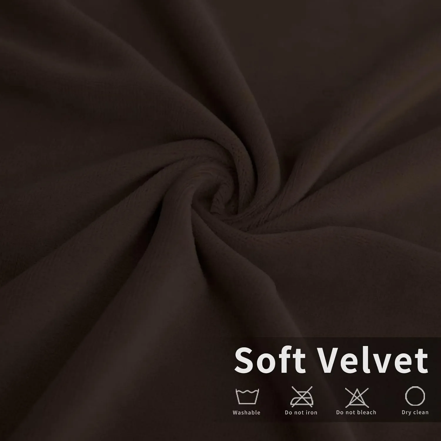 Easy-Going Velvet 8-Pieces Recliner Couch Covers Reclining Couch Covers for 3 Seat Recliner Sofa Slipcovers Thick Soft Washable (Sofa, Brown)