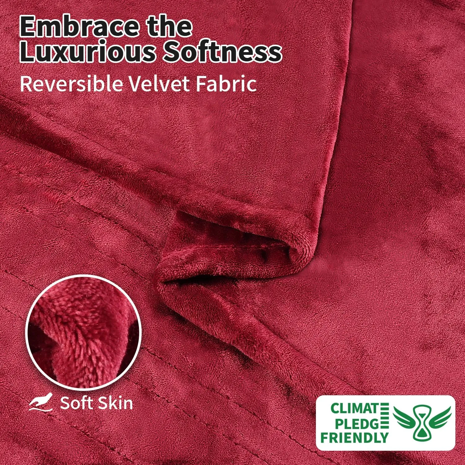Electric Blanket Full Size, 77"x84" Heated Blankets with 10 Heat Settings & 0.5-12 Hours Adjustable Timer, Velvet Reversible Super Cozy, Overheat Protection, ETL Certified, Machine Washable