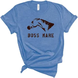 Equestrian Creations The Boss Mare Unisex Horse T-Shirt for Women Men Funny Gift Western Country