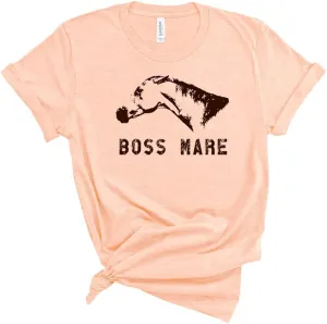 Equestrian Creations The Boss Mare Unisex Horse T-Shirt for Women Men Funny Gift Western Country