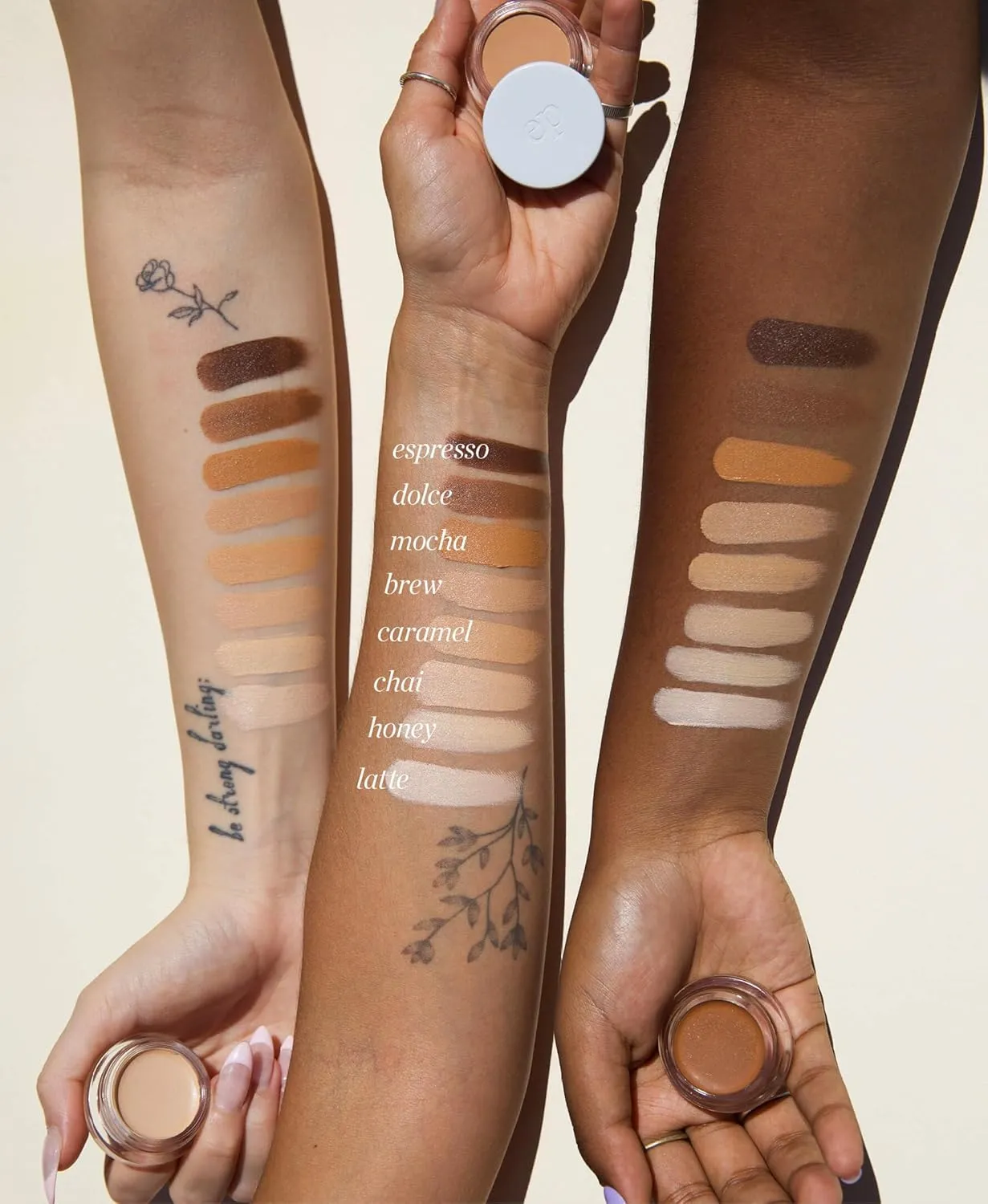Ere Perez - Natural Arnica All-Cover Pot Concealer | Med-Full Coverage, Satin Finish, Calming, Nourishing | Vegan, Cruelty-Free, Clean Beauty (Caramel, 0.18 oz | 5 g)