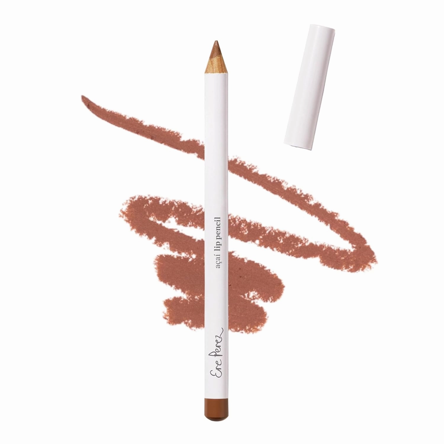 Ere Perez - Natural Açaí Lip Pencil | Firm, Plump, Repair Skin | Vitamins A, C   E, Coconut Oil | Vegan, Cruelty-Free, Clean Beauty (Pout)