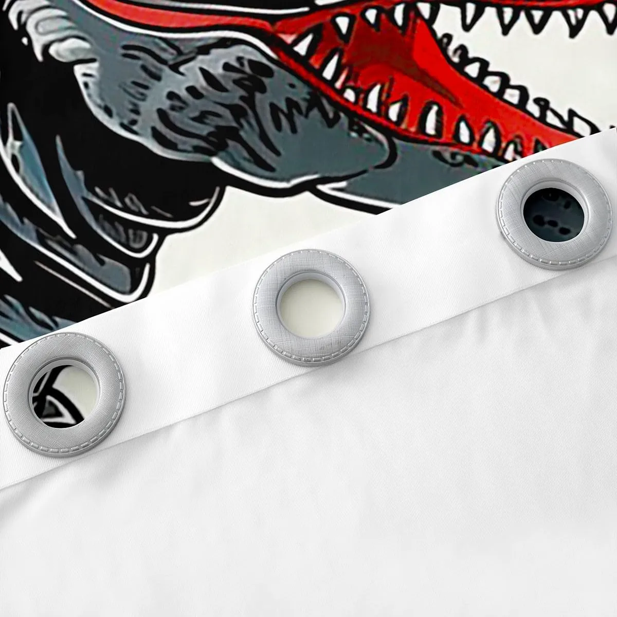 Erosebridal Dinosaur Monsters 30%-50% Blackout Curtains 52"x84" Japanese Style Window Curtains for Kids Teens Adults Boys Sea Ocean Wave Decor Japanese Monster Ukiyo-E Window Treatments Drapes