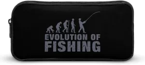Evolution Fishing Pencil Case Makeup Bag Easy to Clean Portable Pencil Pouch Office Organizer
